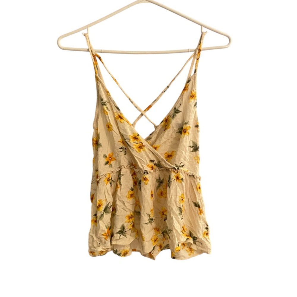 American Eagle cropped Floral Tank Top. Size xsmall